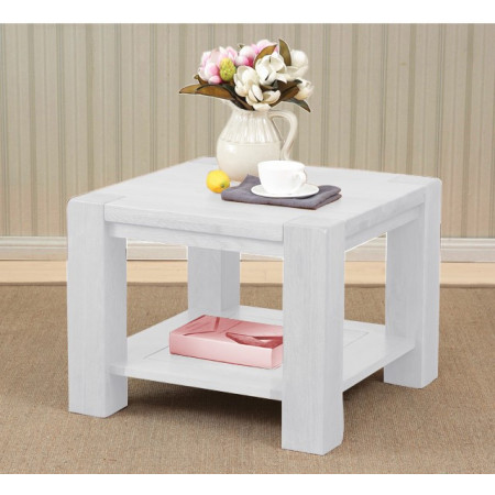 ChunKy White : Đôn Trang Trí Gỗ Sồi - 1 Tầng